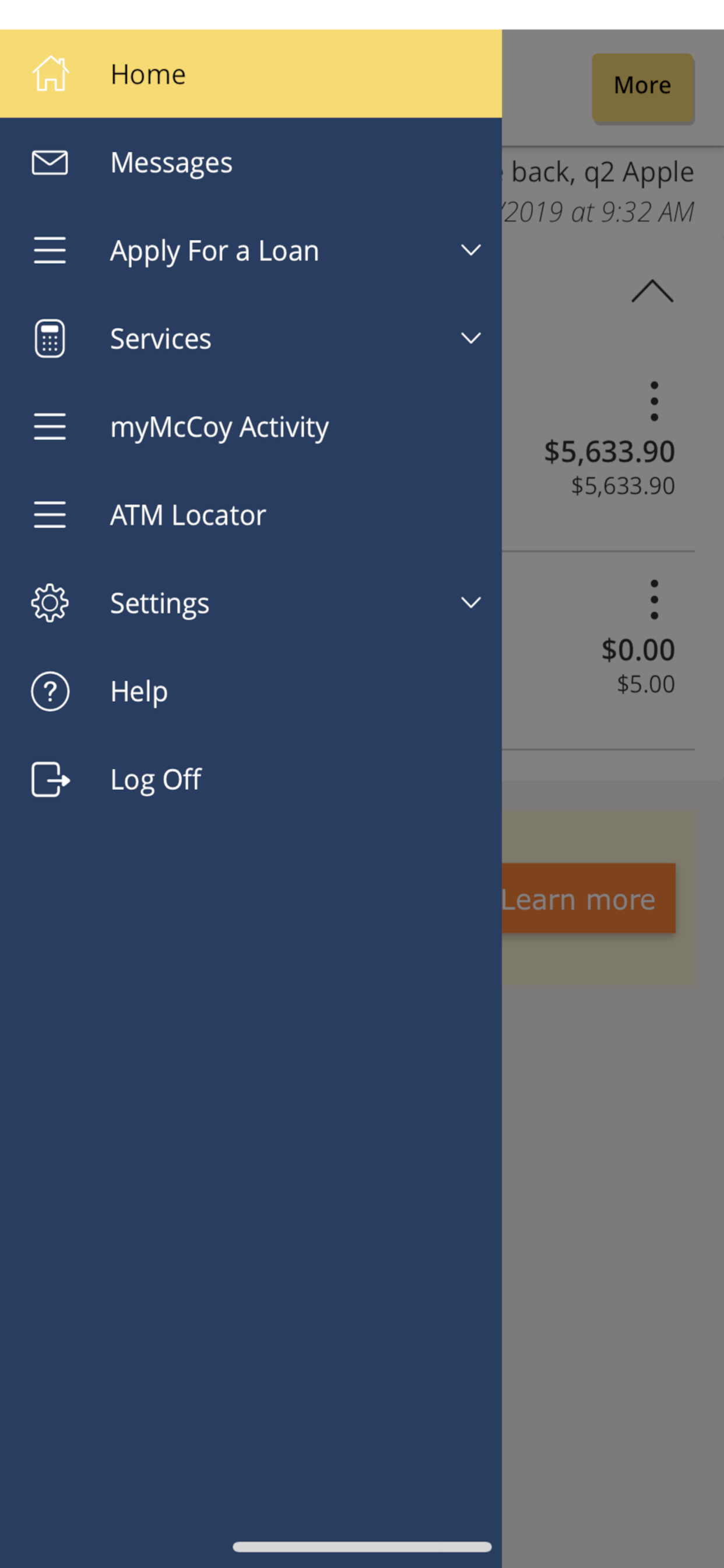 myMcCoy Mobile Banking screenshot 5