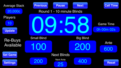 Poker Blinds Timerのおすすめ画像2