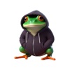 Hoodie Frog Stickers icon