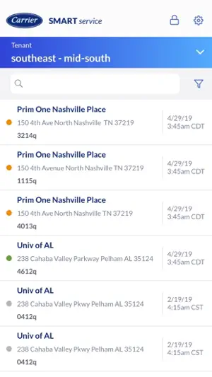 Carrier® SMART Service screenshot 1