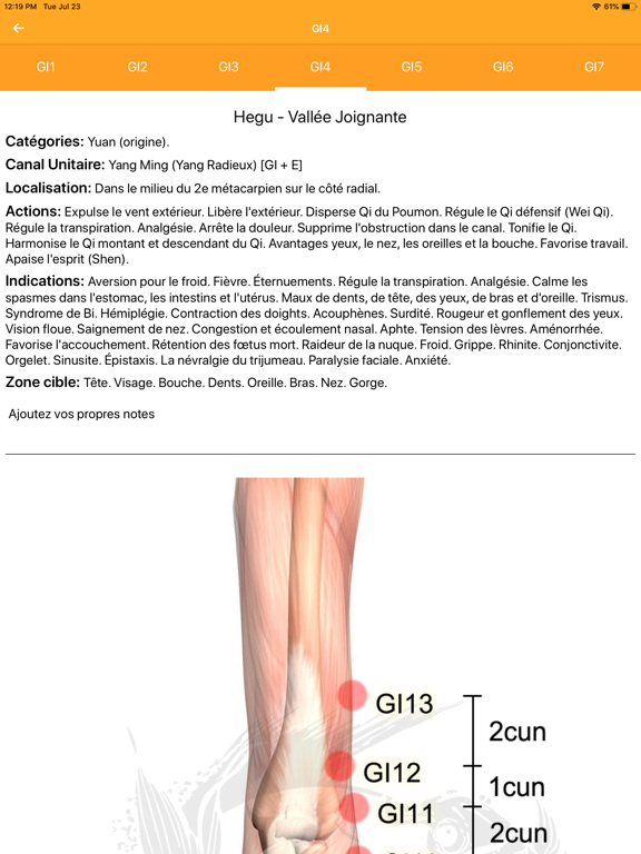 Screenshot #6 pour Assistant Acupuncture