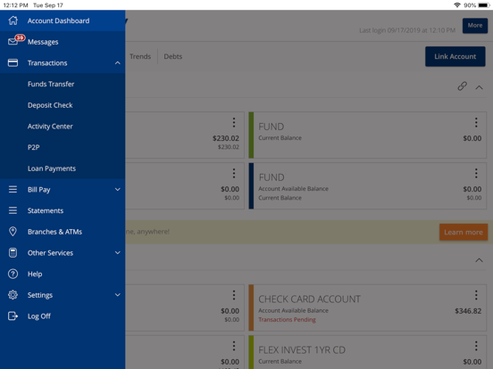 CBTWaco - Mobile Community iPad screenshot 2 - Finance app