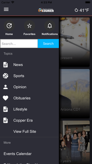 Eastern Arizona Courier Screenshot