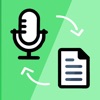 Transcribe voice to text. icon