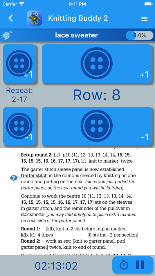 #3. Knitting Buddy 2 (iOS) 由: Colorwork Apps