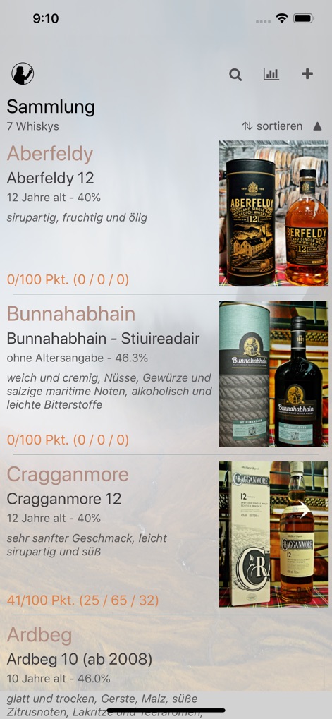 The Stillman - Die Whisky App - Die App ermöglicht es Nutzern, ihre Whiskysammlung mit detaillierten Tasting-Informationen und hochwertigen Flaschenbildern effizient zu verwalten.
