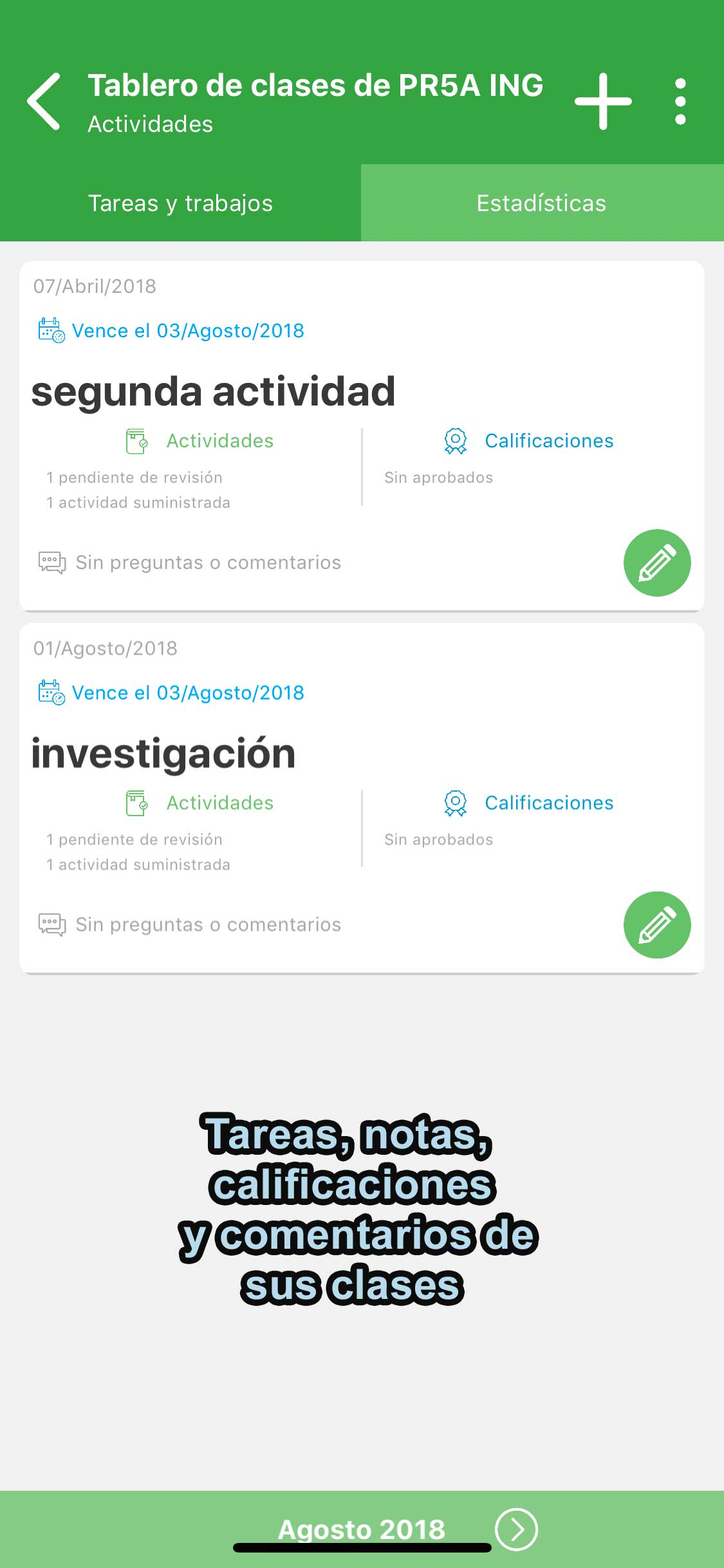 Aula Escolar para Profesores