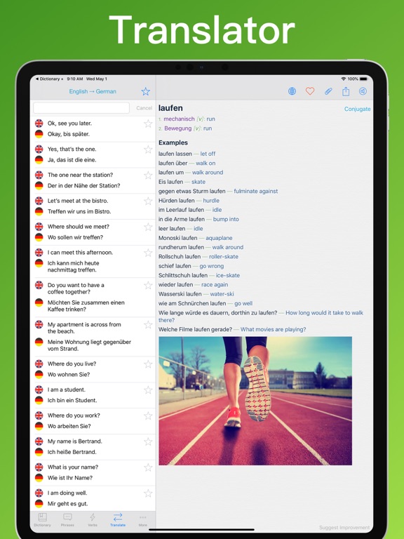 German Translator Dictionary + iPad screenshot