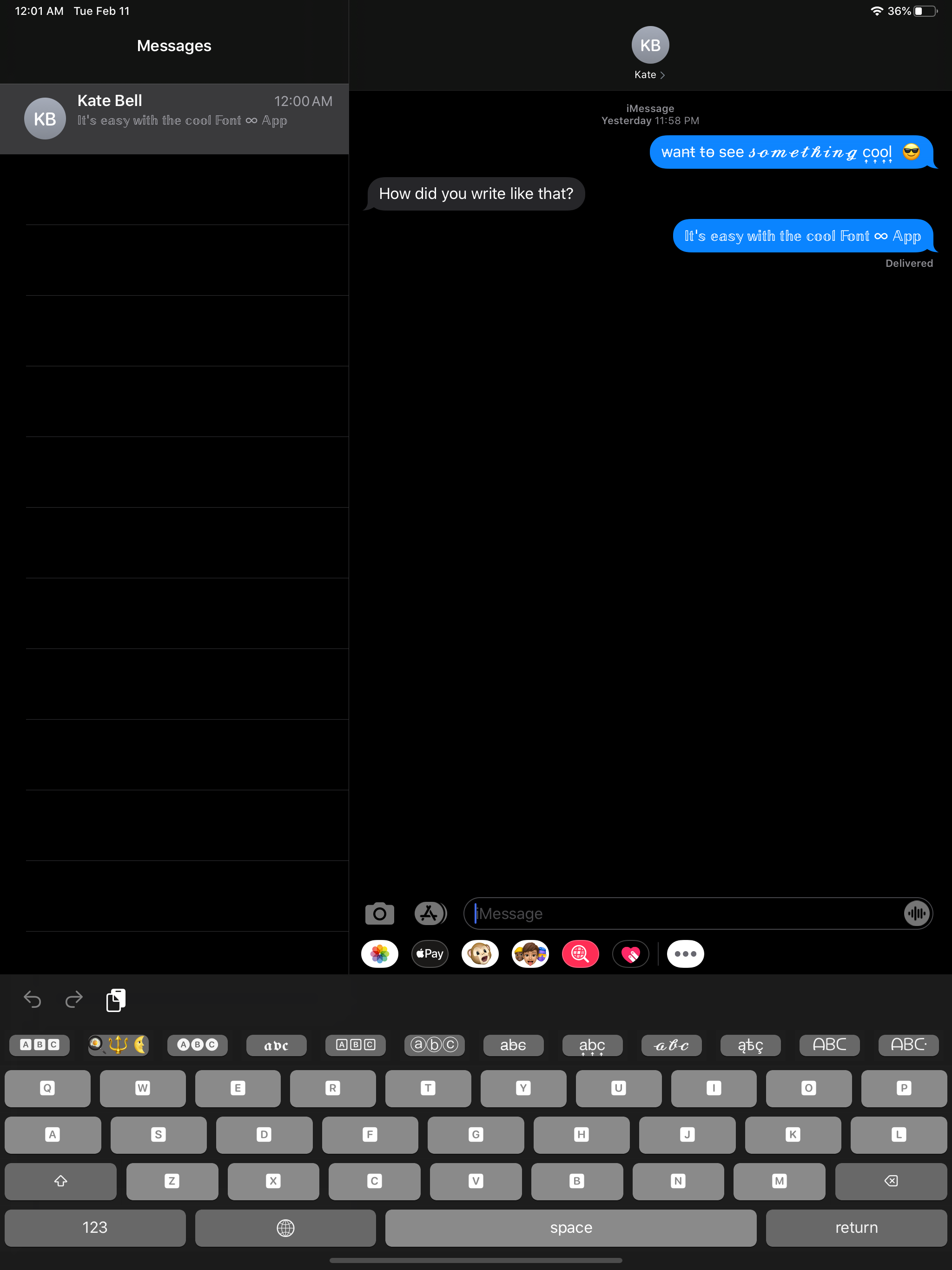 Keyboard Fonts - Cool Aa Fonts screenshot 7