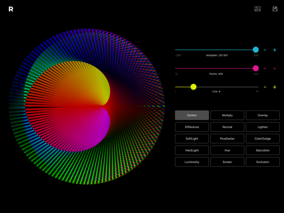 Rosaces iPad screenshot 2 - Graphics & Design app