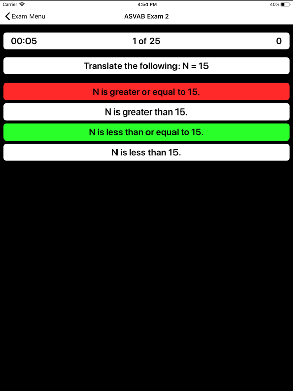 ASVAB Test Prep 2025-2026 iPad screenshot