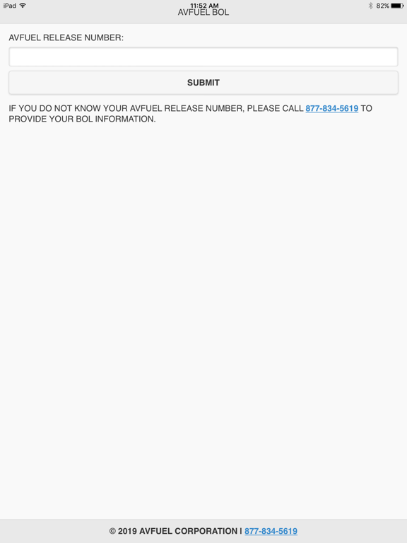 Avfuel BOL: Transport Data iPad screenshot 1 - Business app