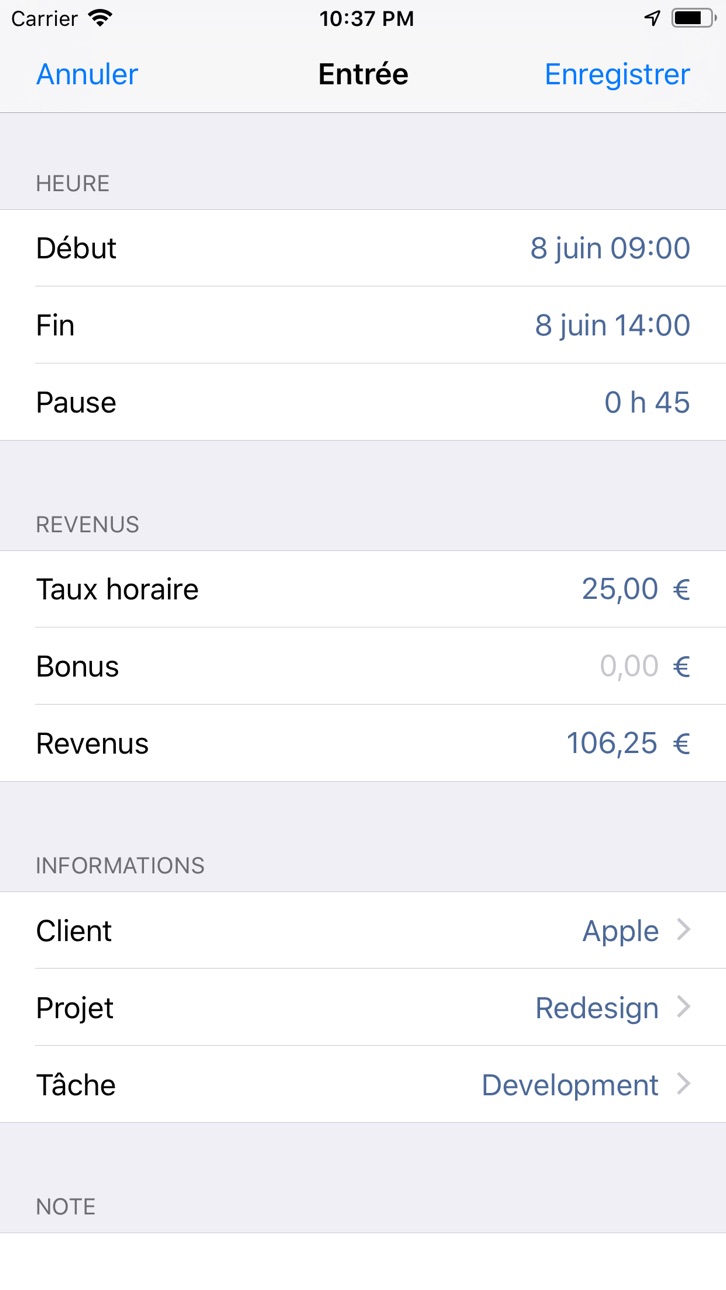 iPhone screenshot