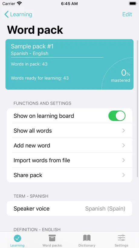 Vocab Tool