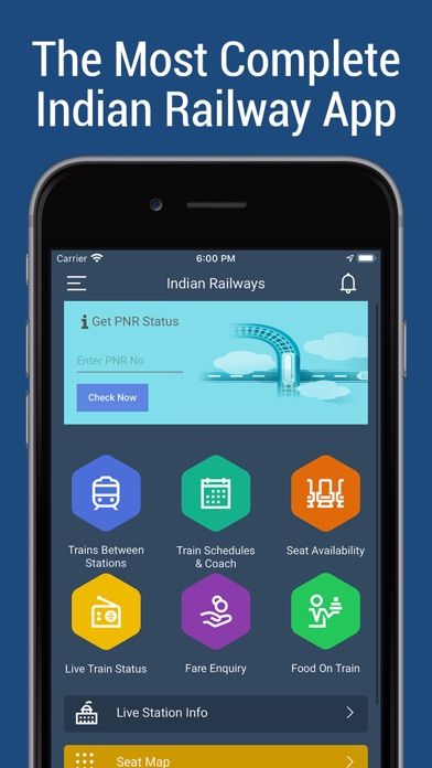 Indian Rail IRCTC, PNR Status iPhone screenshot 8