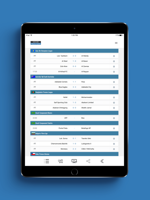 Soccer Predictions iPad screenshot 4 - Sports app