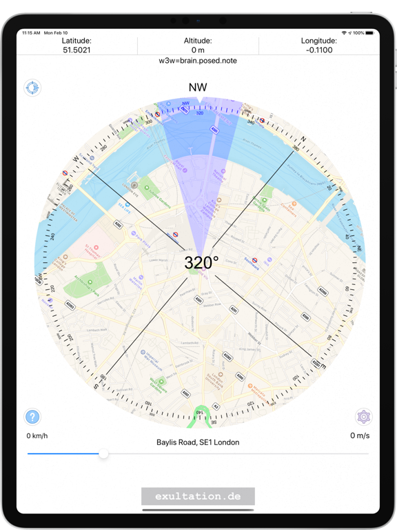 Compass - Professional iPad screenshot 1 - Navigation app