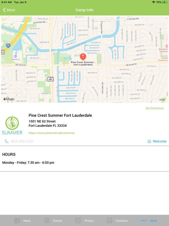 Pine Crest Summer iPad screenshot 3 - Lifestyle app