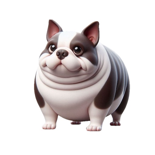 Fat Boston Terrier Stickers icon