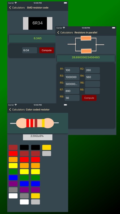 Electronics docs & calculators