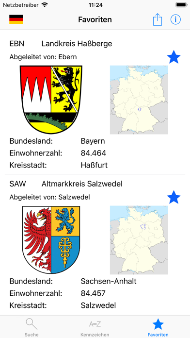 Kennzeichen-Lexikon iPhone screenshot 4