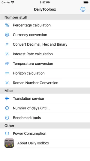 DailyToolbox screenshot 1