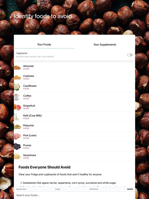 Viome iPad screenshot 5 - Health & Fitness app