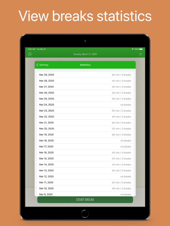 #4. Work break timer - BreakTime (iOS) 게시자: Stoyan Hristov