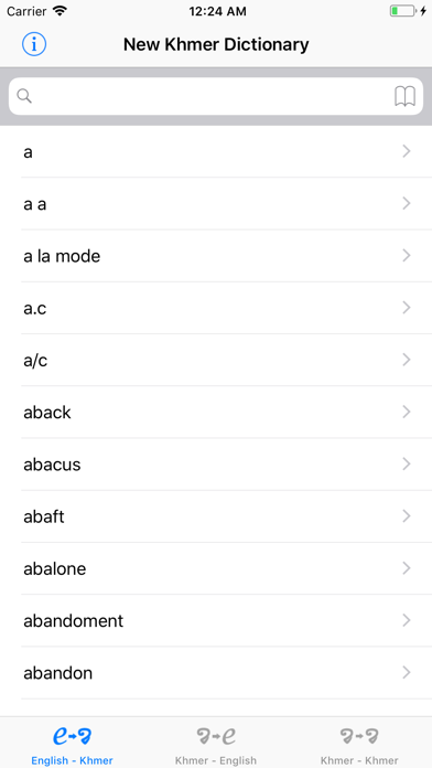 New Khmer Dictionary Screenshot