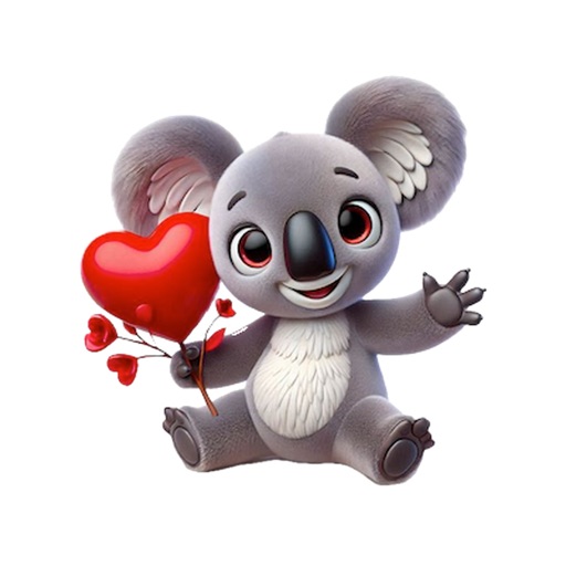 Valentine Koala Stickers