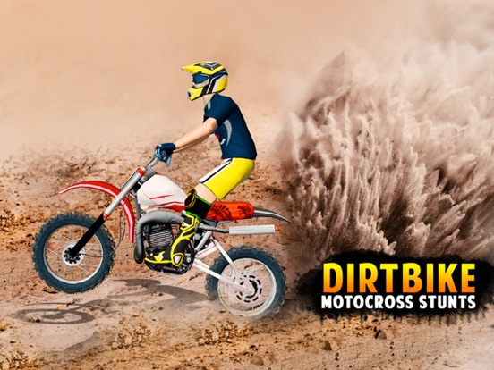Dirt Bike Motocross Stunt Game iPad screenshot 1 - Games app