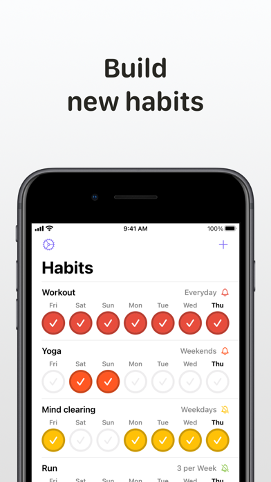 Screenshot #1 pour Habits: Daily Progress Tracker