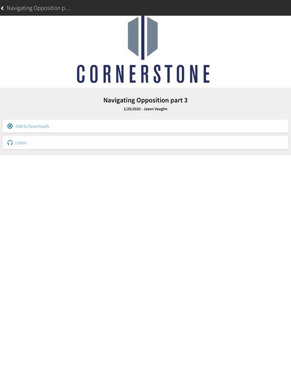 Cornerstone Church Vegas iPad screenshot 4 - Reference app