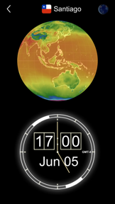 3D Global Temperature Map screenshot