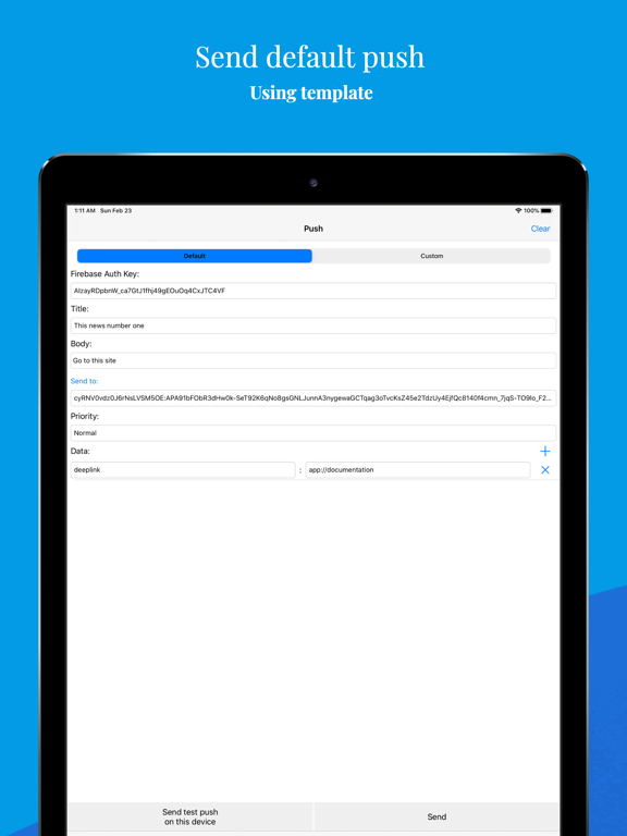 Screenshot #4 pour Firebase Pusher