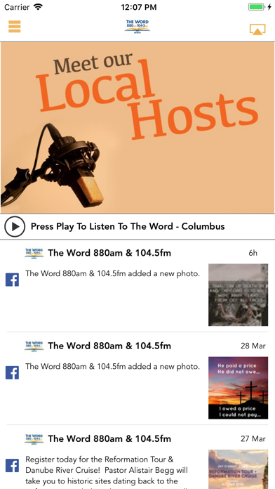 The Word 880 AM 104.5 FM Screenshot