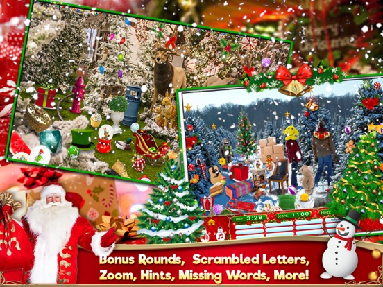 Hidden Object Christmas Puzzle iPad screenshot