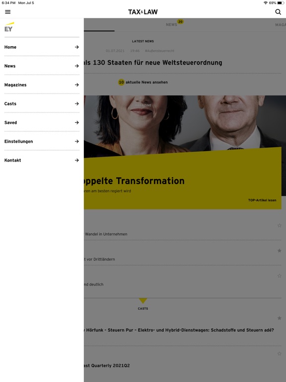 Screenshot #5 pour EY Tax & Law DE News