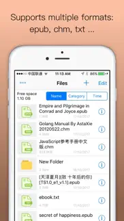 epub lecteur - lire chm, txt iPhone Captures Décran 1