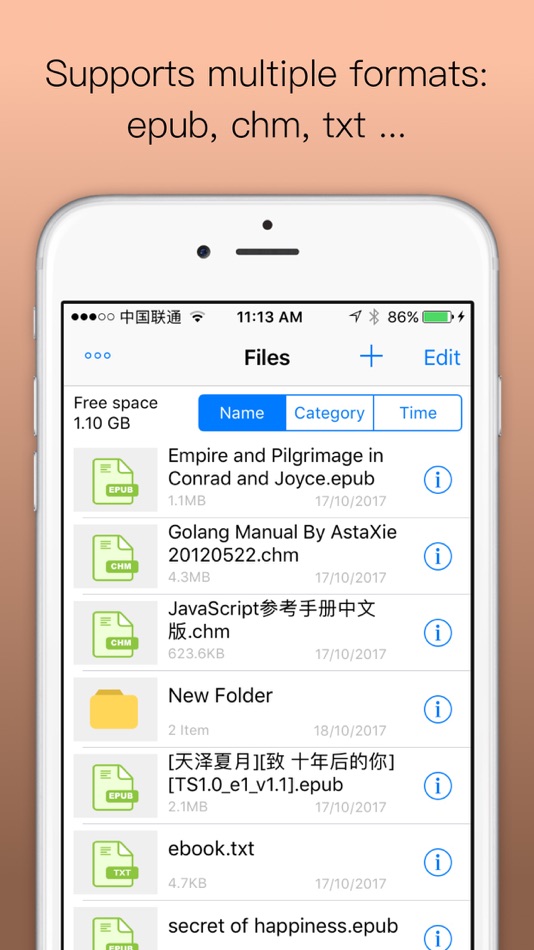 #1. Epub Reader -read epub,chm,txt (iOS) By: 俐 马