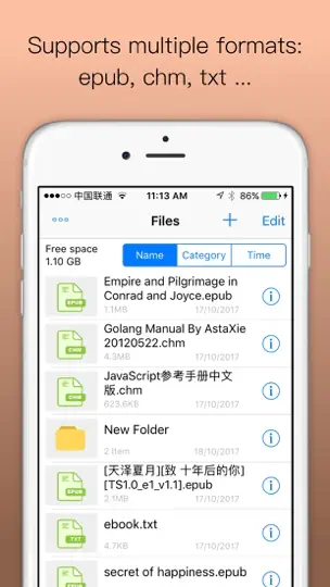 Captura de pantalla de Lector Epub:leer Libro,txt,pdf en iPhone 1