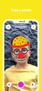 Funny face for kids FluoMask screenshot #7 for iPhone