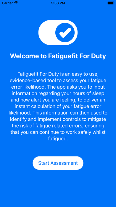 Fatiguefit4Duty Screenshot