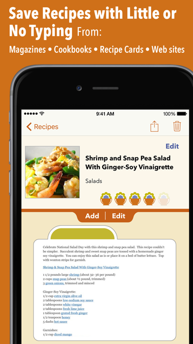 Screenshot #1 pour Recipe Gallery - Recettes