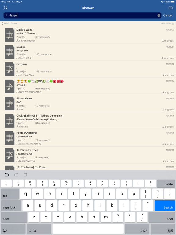Notation Pad-Sheet Music Score iPad screenshot 6 - Music app