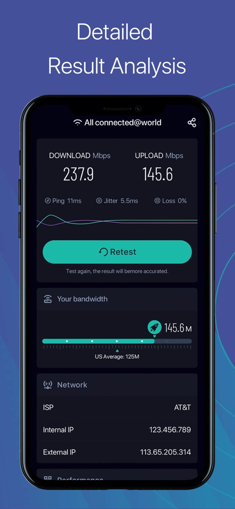 SPEED TEST MASTER: Wifi Tester - Résultats Approfondis