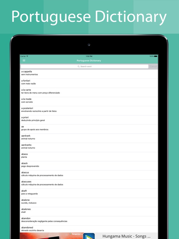 Screenshot #5 pour Portuguese Dictionary Offline