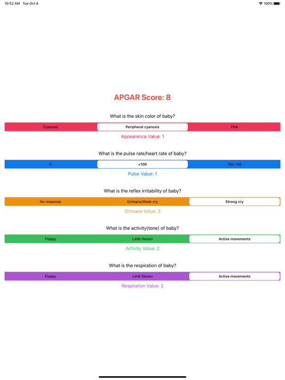 Screenshot #4 pour Simple APGAR