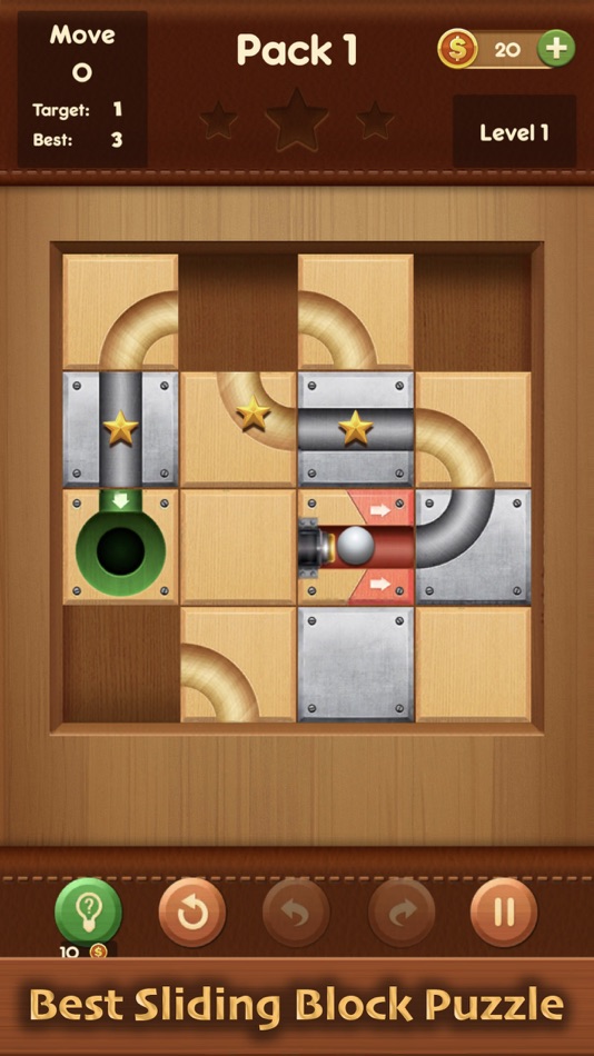 #1. Slide the Ball : 3D Rolling (iOS) 由: Puzzle Mania Studio
