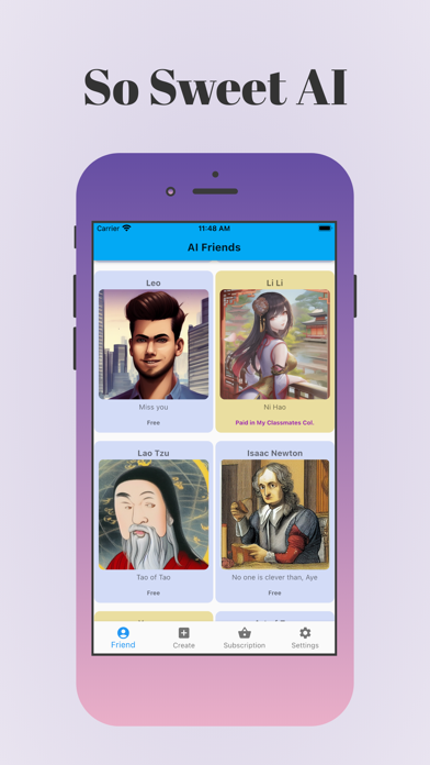 AI Friend Chat:Character,Photo Screenshot